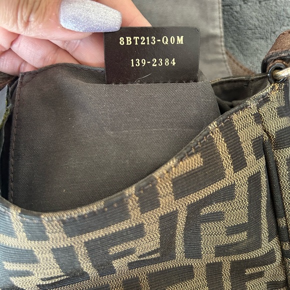 Fendi small zucca canvas artic crossbody brown fabric - Picture 10 of 12